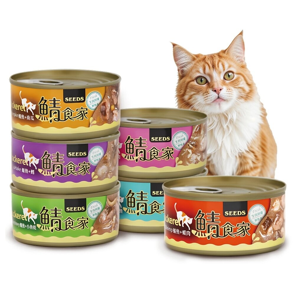 【旺生活】鯖食家燉湯貓罐 170g 24入/箱 鯖食家 惜時SEEDS湯罐 燉湯 高壓煲湯 貓罐頭-細節圖2