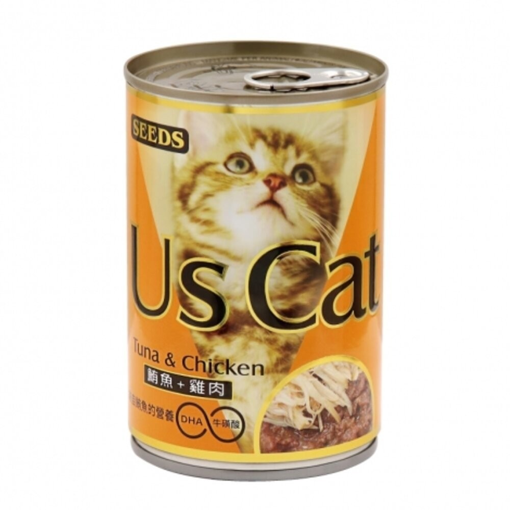【旺生活】US CAT愛貓餐罐400g SEEDS 貓罐頭 機能餐罐 大份量餐罐 貓餐罐 貓罐-規格圖9