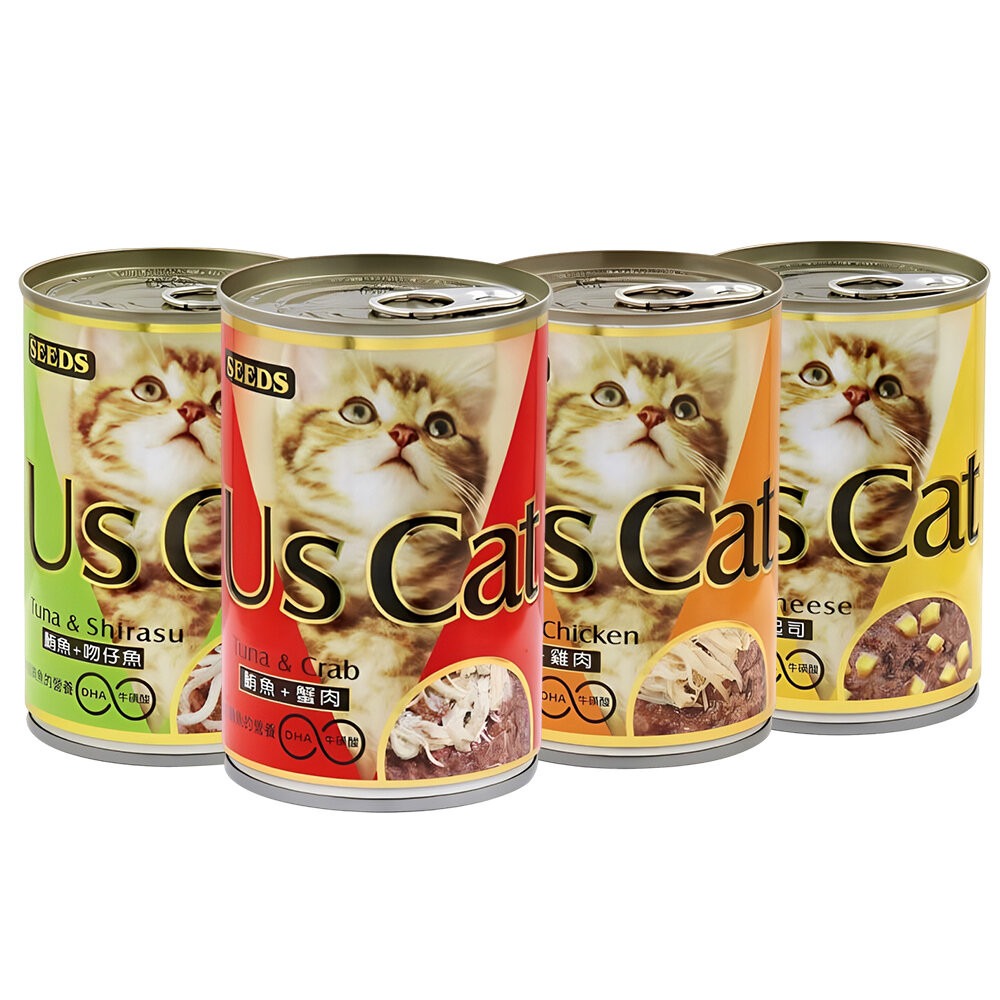 【旺生活】US CAT愛貓餐罐400g 12入/半箱 SEEDS 貓罐頭 機能餐罐 大份量餐罐 貓餐罐-規格圖9