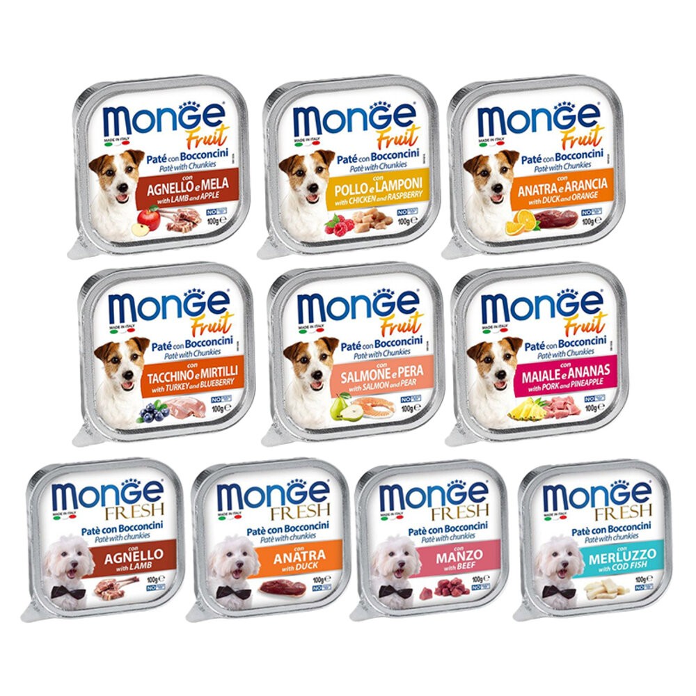 【旺生活】Monge 瑪恩吉 倍愛滿滿主食犬餐盒 100g 32入/箱 倍愛滿滿 狗罐頭 狗罐-規格圖8