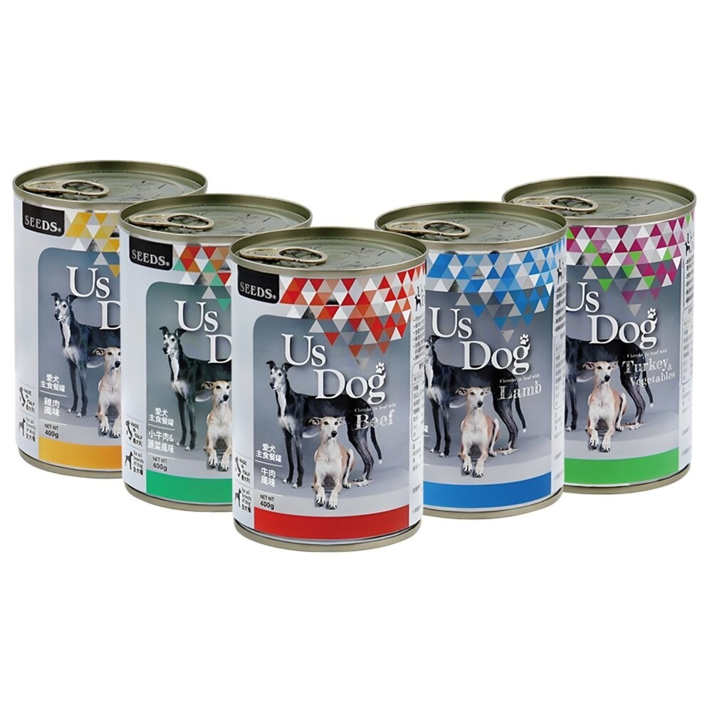 【旺生活】SEEDS惜時 UsDog 義大利犬主食罐 400g 12入/箱 犬罐 狗罐頭 大狗罐 狗主食-細節圖2