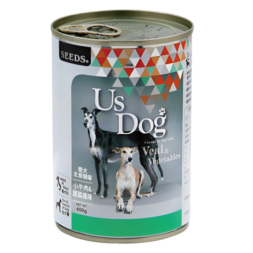 【旺生活】SEEDS惜時 UsDog 義大利犬主食罐 400g 12入/箱 犬罐 狗罐頭 大狗罐 狗主食-規格圖9