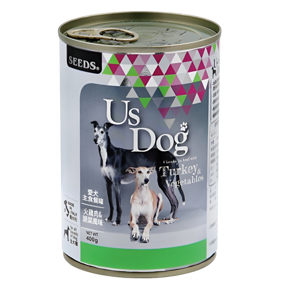 【旺生活】SEEDS惜時 UsDog 義大利犬主食罐 400g 12入/箱 犬罐 狗罐頭 大狗罐 狗主食-規格圖9