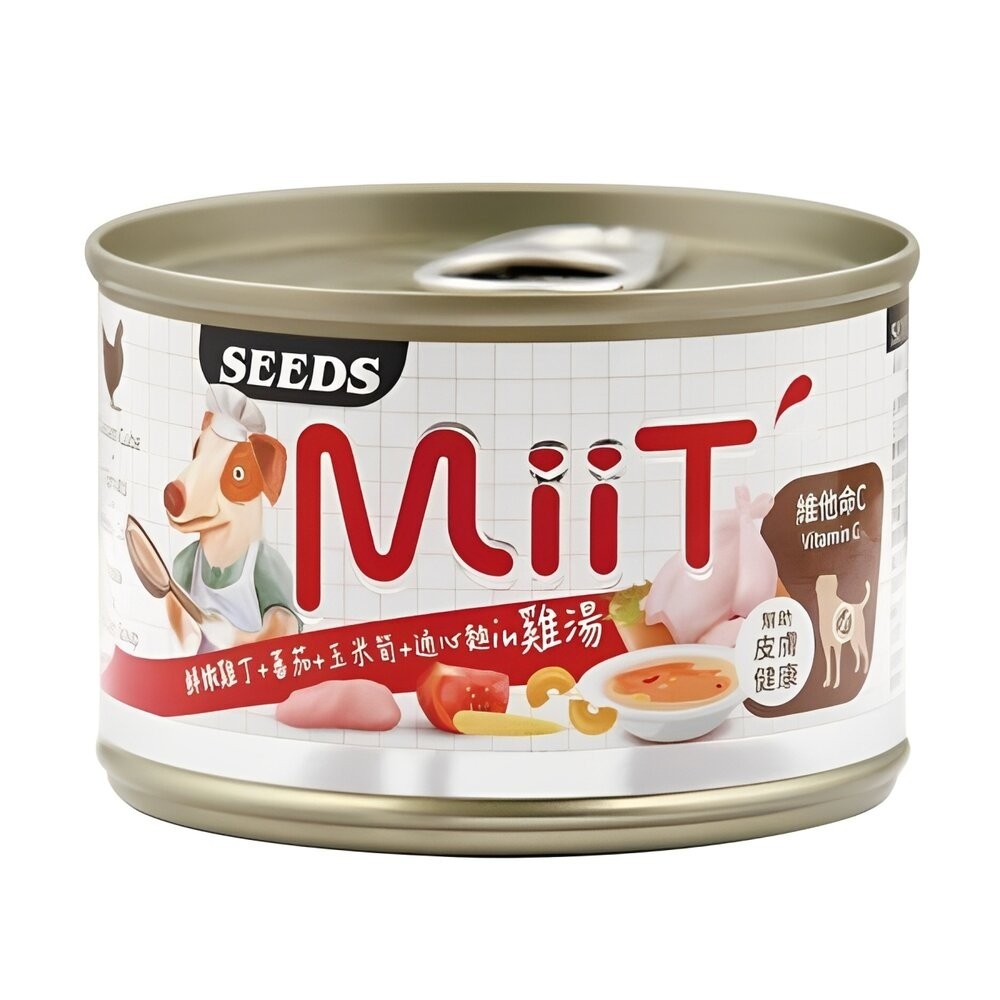 【旺生活】Seeds 惜時 MiiT 有雞愛犬機能湯罐 170g 24入/罐 犬湯罐  狗罐 機能狗湯罐-規格圖11