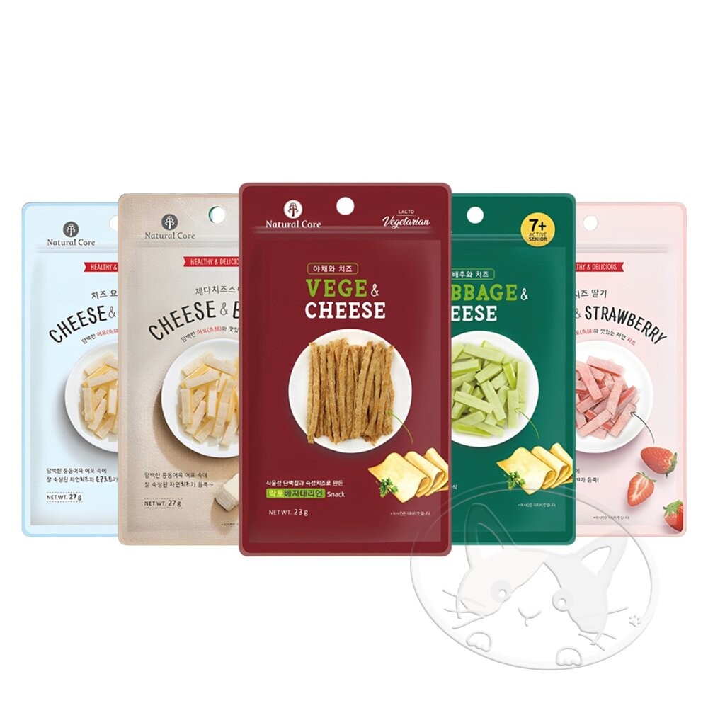【旺生活】韓國 NATURAL CORE 自然核心 夾心起司條 23g 狗零食 狗點心 狗起司 起司條-細節圖2