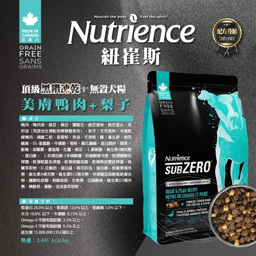 【旺生活】紐崔斯Nutrience 單一蛋白黑鑽頂級無穀凍乾狗糧 10KG 狗飼料 犬糧 凍乾狗飼料-細節圖9