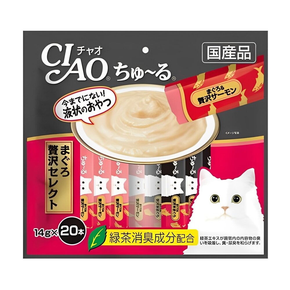 【旺生活】日本CIAO 啾嚕貓肉泥20入 貓零食 貓肉泥 貓點心 貓食品  寵物點心 寵物肉泥-規格圖4