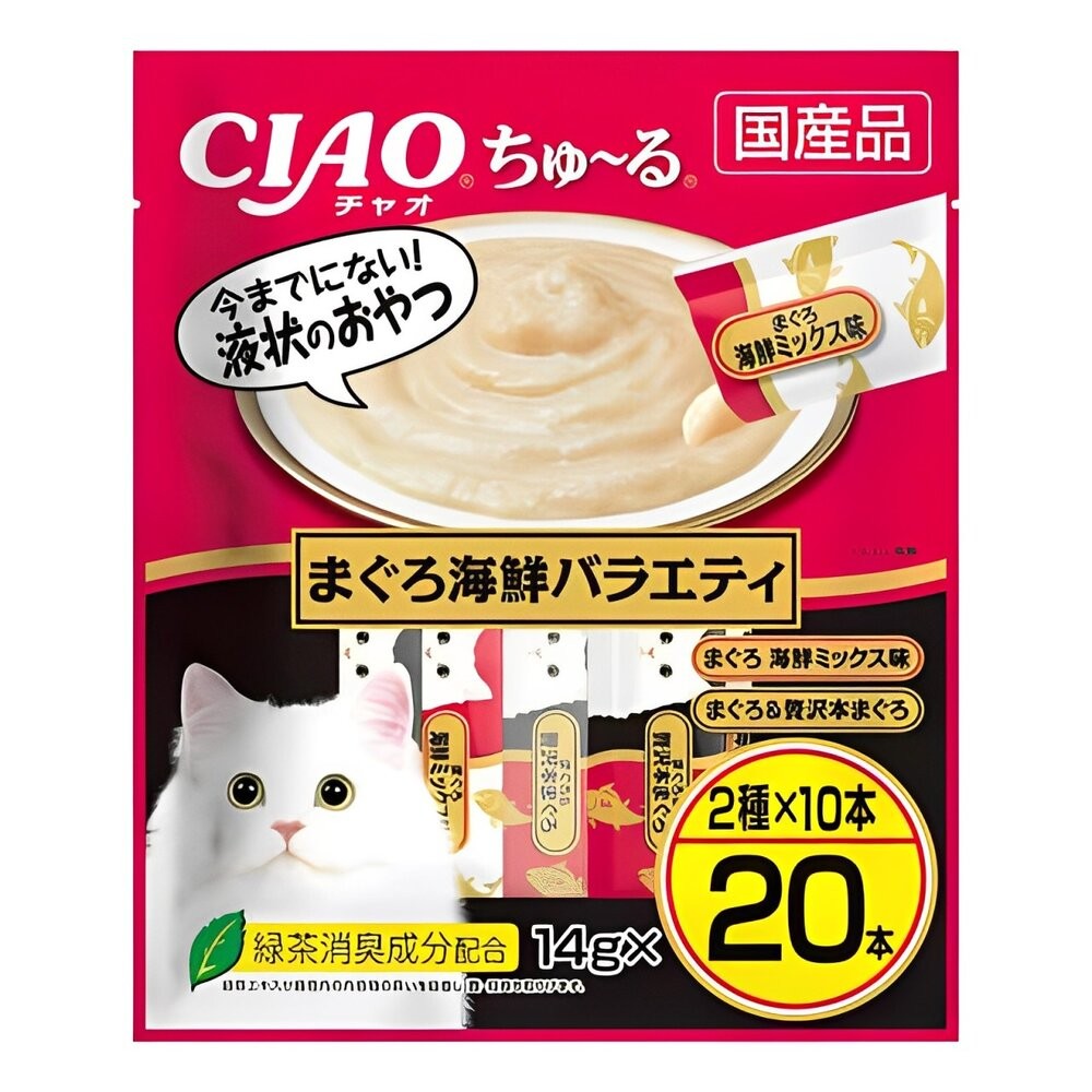 【旺生活】日本CIAO 啾嚕貓肉泥20入 貓零食 貓肉泥 貓點心 貓食品  寵物點心 寵物肉泥-規格圖4