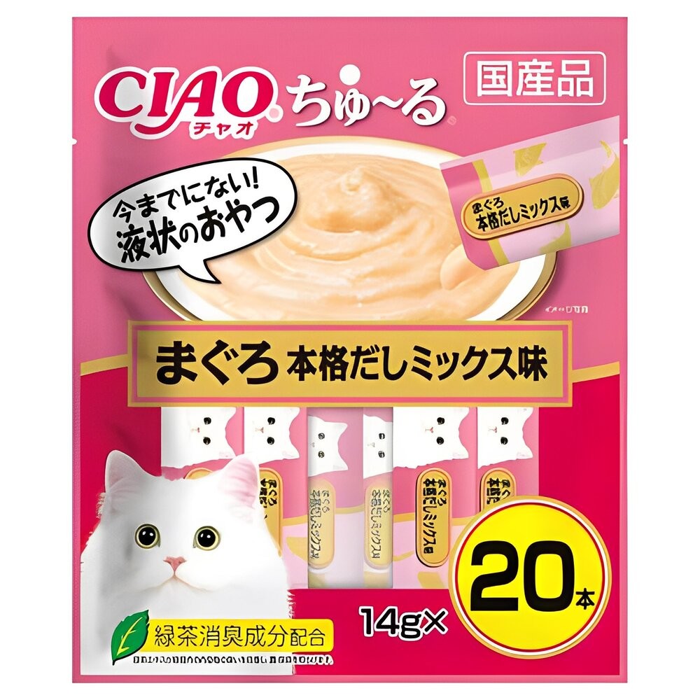 【旺生活】日本CIAO 啾嚕貓肉泥20入 貓零食 貓肉泥 貓點心 貓食品  寵物點心 寵物肉泥-規格圖4