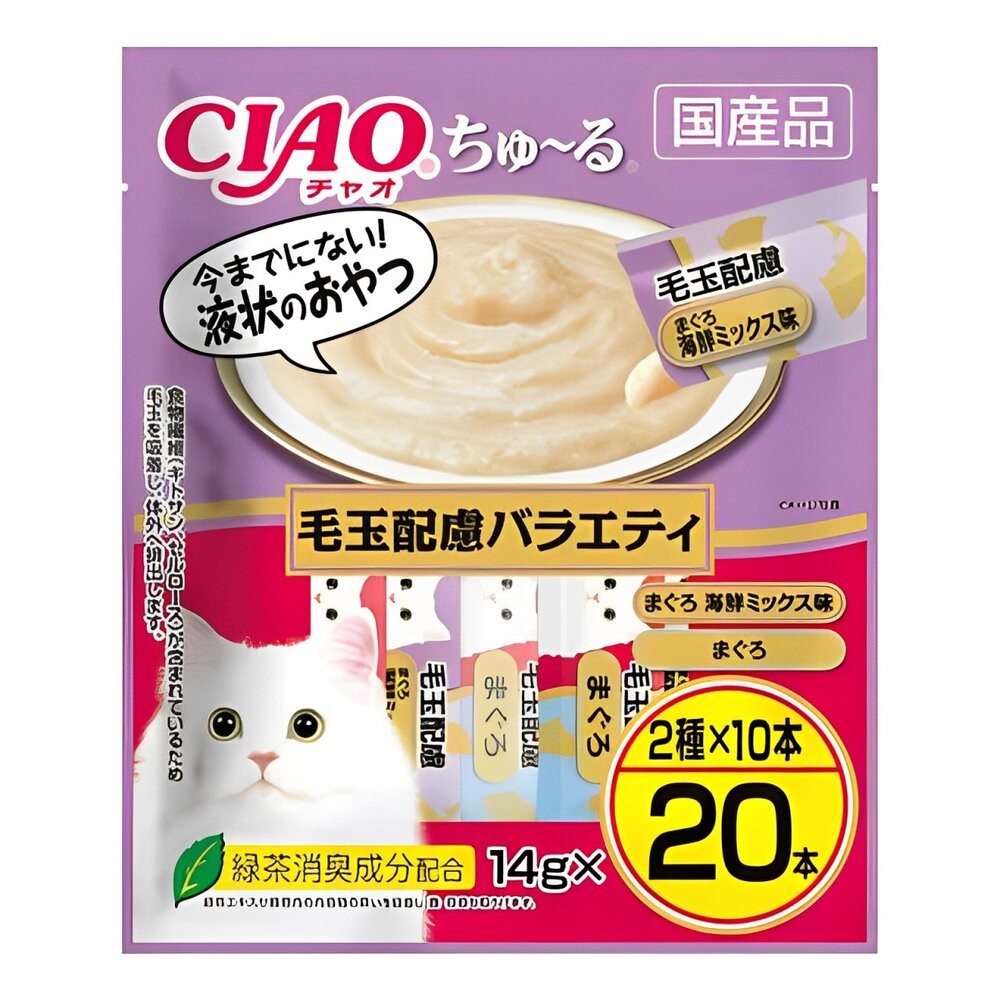 【旺生活】日本CIAO 啾嚕貓肉泥20入 貓零食 貓肉泥 貓點心 貓食品  寵物點心 寵物肉泥-規格圖4