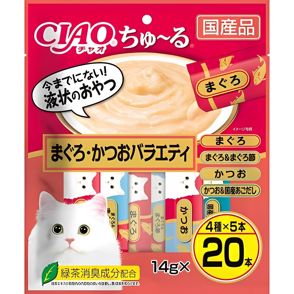 【旺生活】日本CIAO 啾嚕貓肉泥20入 貓零食 貓肉泥 貓點心 貓食品  寵物點心 寵物肉泥-規格圖4