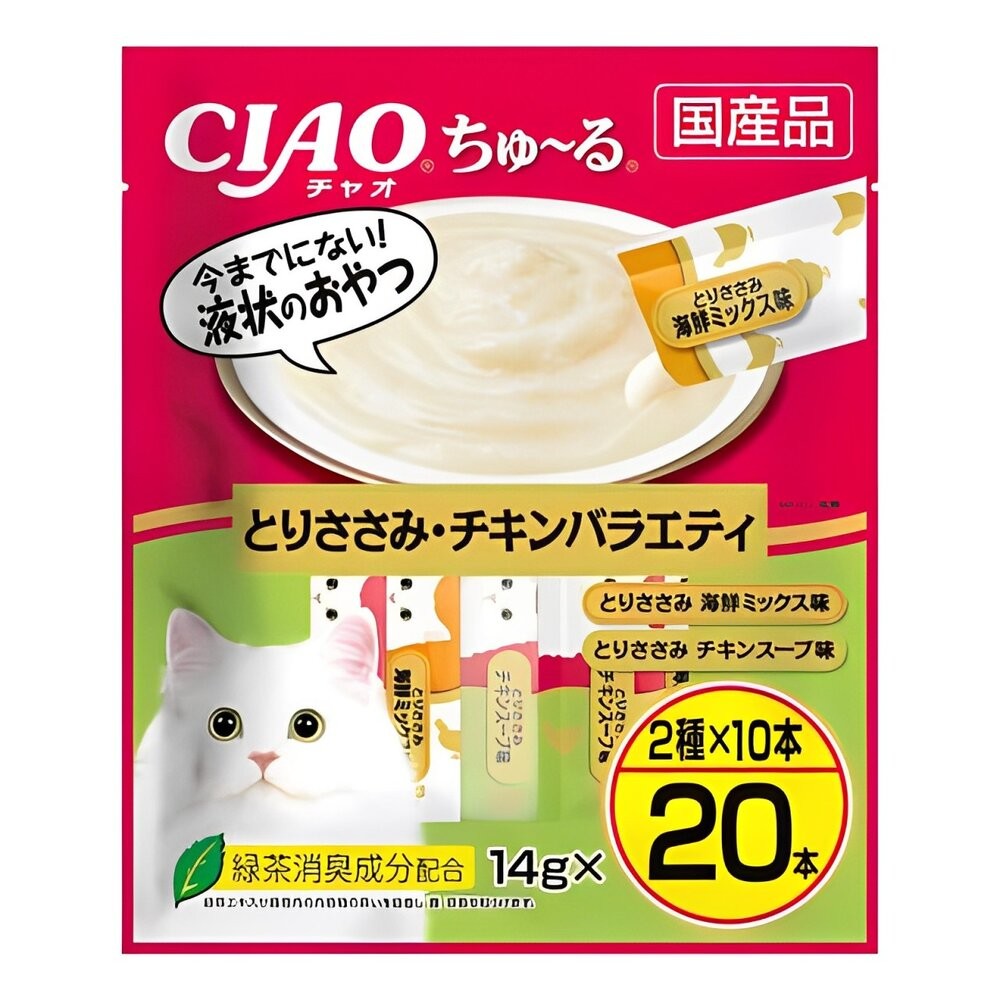 【旺生活】日本CIAO 啾嚕貓肉泥20入 貓零食 貓肉泥 貓點心 貓食品  寵物點心 寵物肉泥-規格圖4