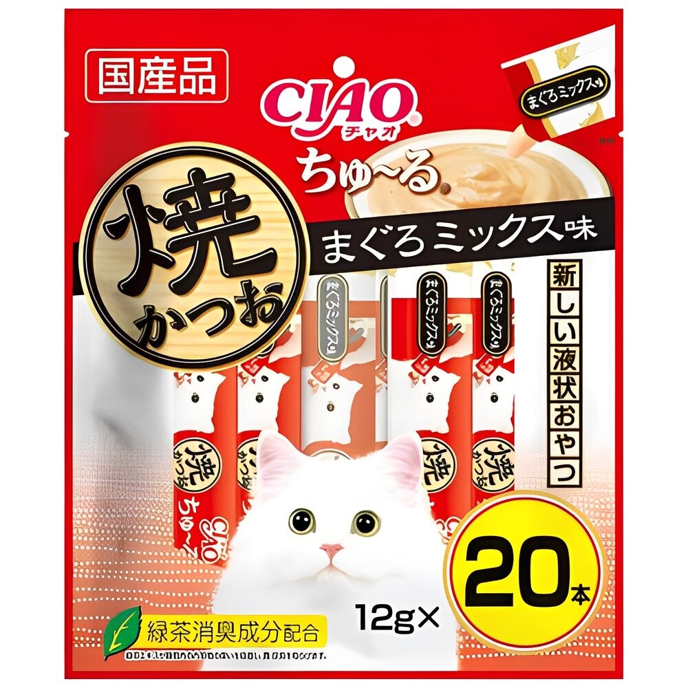 【旺生活】日本CIAO 啾嚕貓肉泥20入 貓零食 貓肉泥 貓點心 貓食品  寵物點心 寵物肉泥-規格圖4
