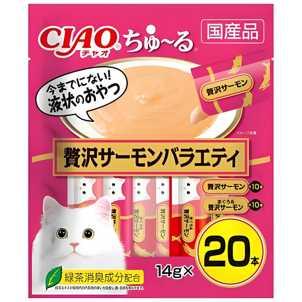 【旺生活】日本CIAO 啾嚕貓肉泥20入 貓零食 貓肉泥 貓點心 貓食品  寵物點心 寵物肉泥-規格圖4