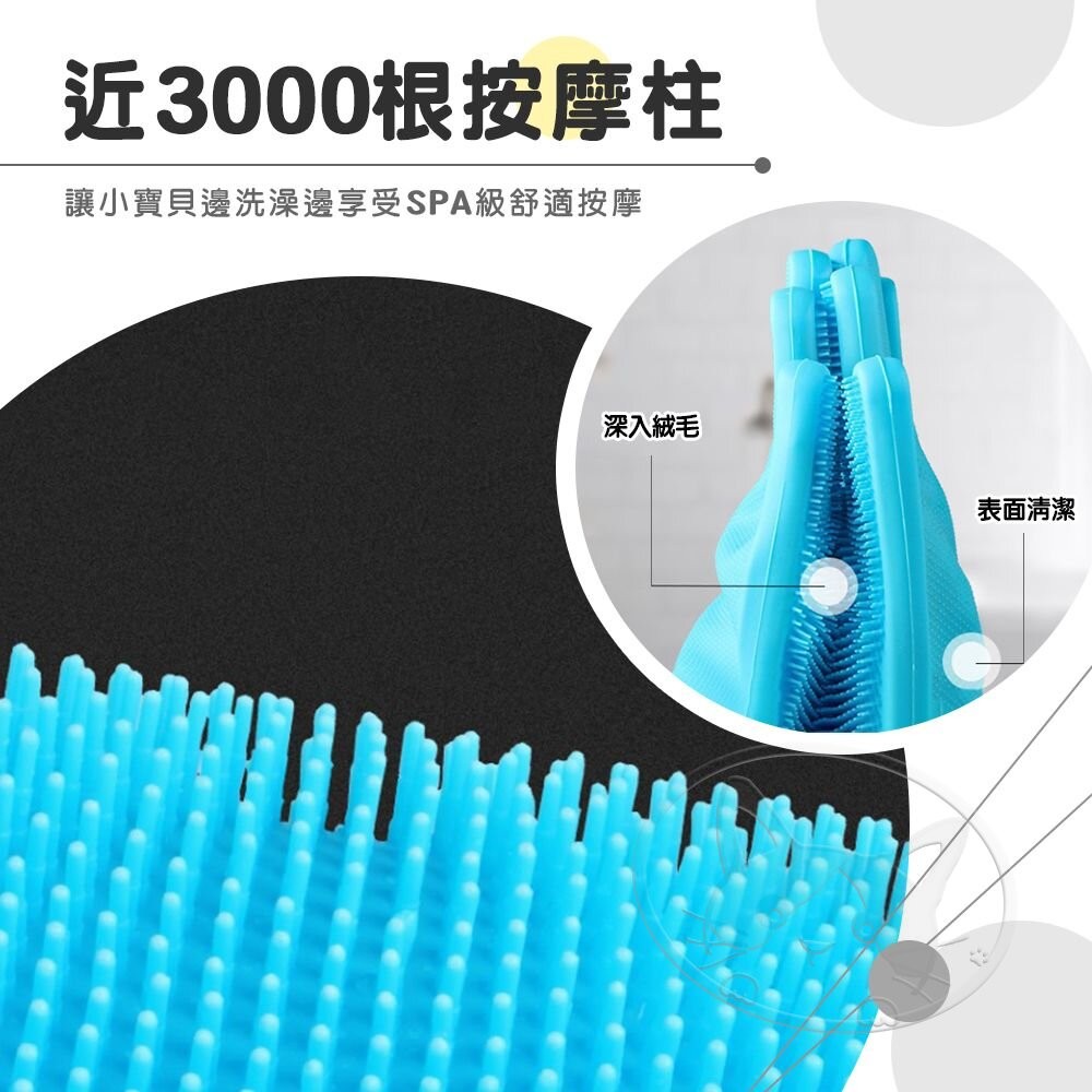 【旺生活】寵物洗澡刷毛手套 狗洗澡 貓洗澡 寵物洗澡手套  清潔手套 矽膠手套 洗碗手套-細節圖6