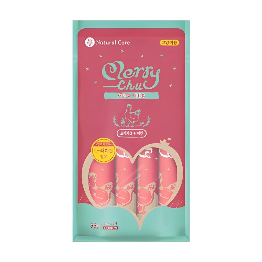 【旺生活】韓國 NATURAL CORE 自然核心 Merrychu離胺酸肉泥 保健肉泥 貓肉泥 肉泥-規格圖11