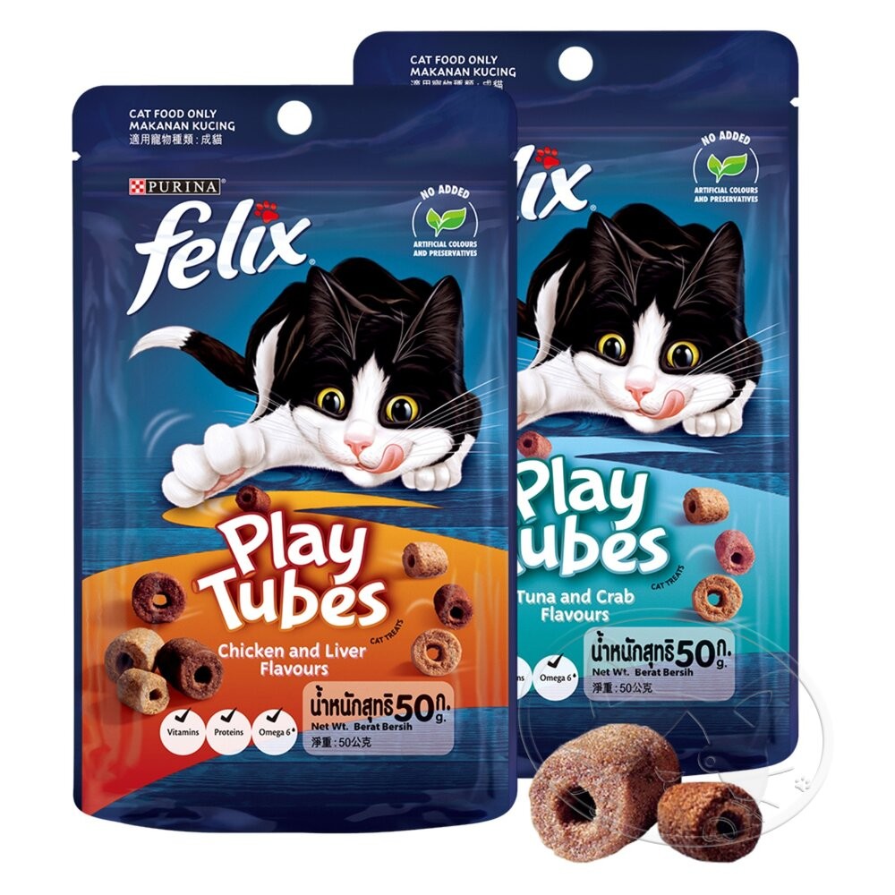 【旺生活】FELIX® 菲力貓 Play Tubes 香酥捲 50g 貓零食 餅乾 菲力貓 貓餅乾-細節圖2