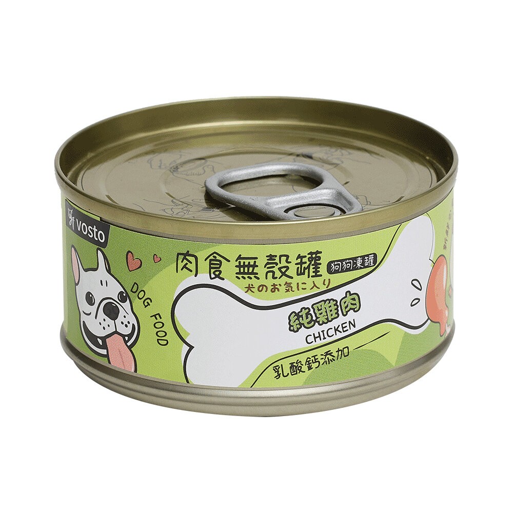 【旺生活】VOSTO 肉食無穀罐 狗罐 80G【整箱24入】 副食罐 寵物罐頭  無穀罐 寵物美食-規格圖8