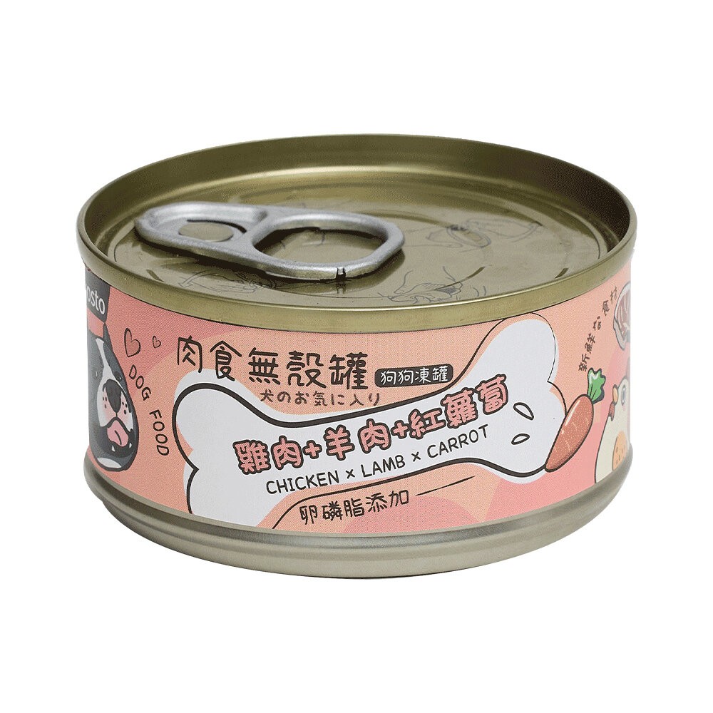 【旺生活】VOSTO 肉食無穀罐 狗罐 80G【整箱24入】 副食罐 寵物罐頭  無穀罐 寵物美食-規格圖8