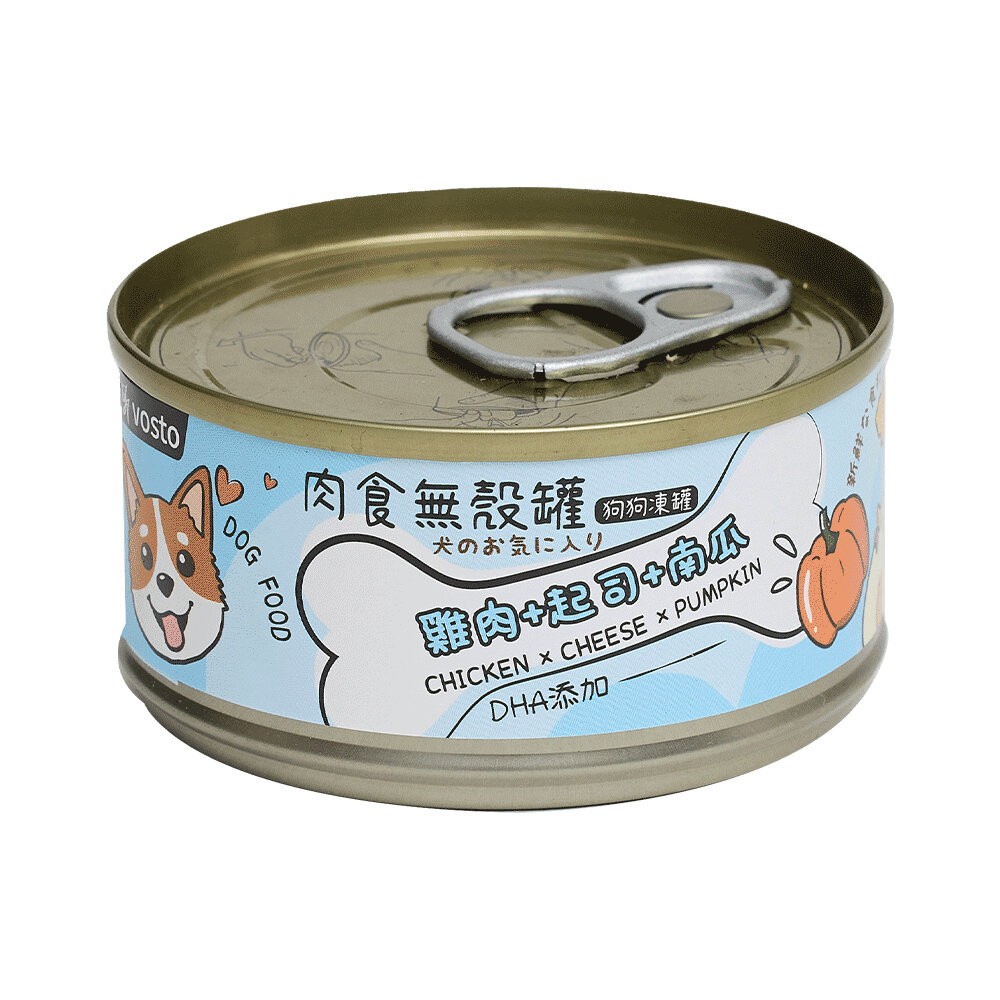 【旺生活】VOSTO 肉食無穀罐 狗罐 80G【整箱24入】 副食罐 寵物罐頭  無穀罐 寵物美食-規格圖8