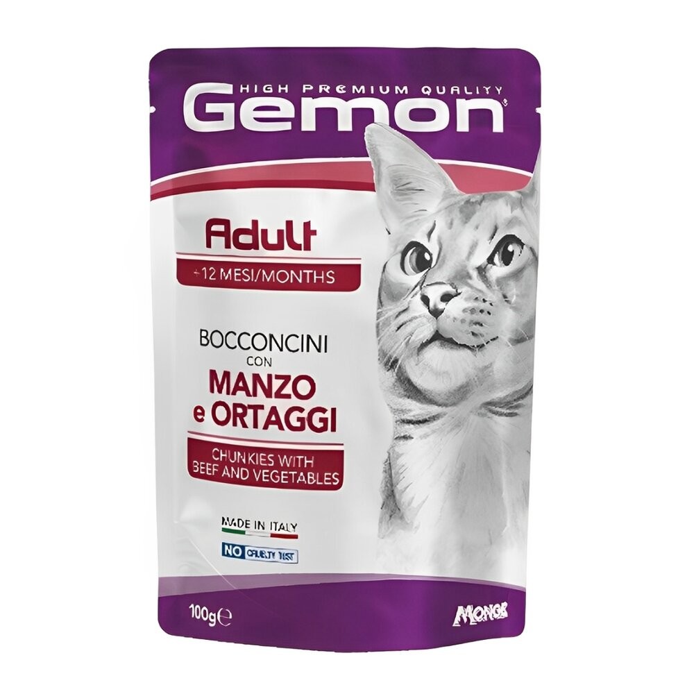 【旺生活】義大利 Gemon 啟蒙貓餐包 無穀主食貓餐包 【整箱24入】 100g 貓主食餐包-規格圖9