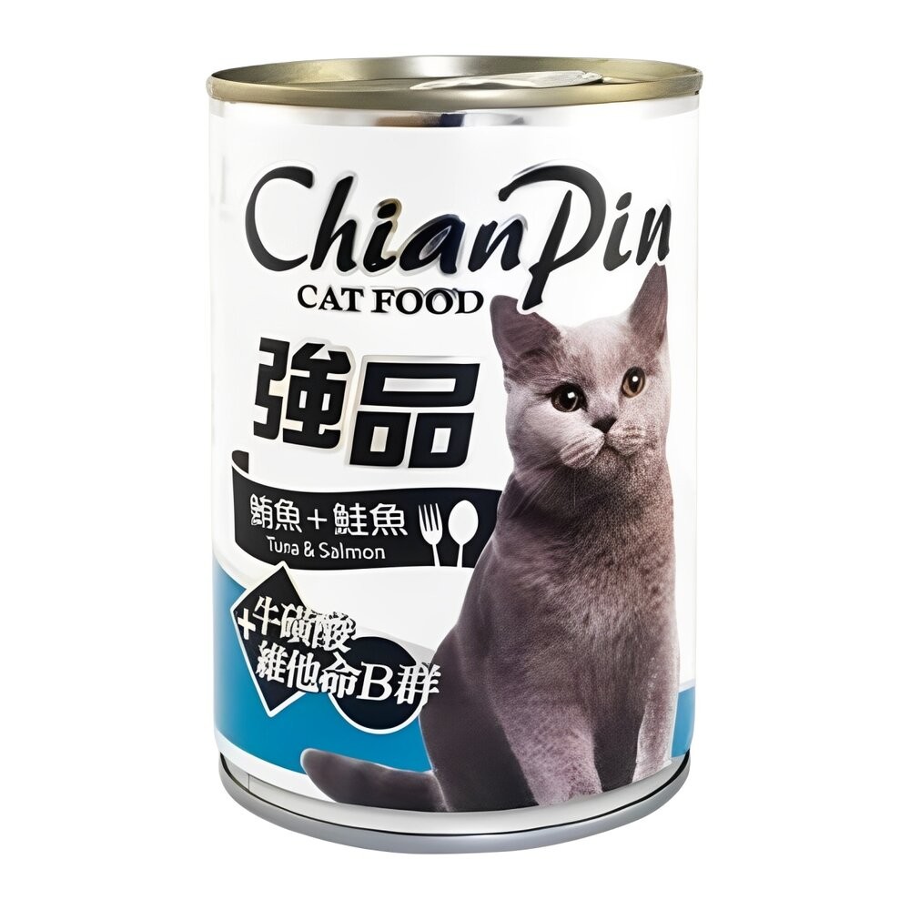 【旺生活】Chian Pin 強品 貓罐  400G 鮪魚貓罐 【24入組】 副食罐 貓濕糧 貓罐頭-規格圖5