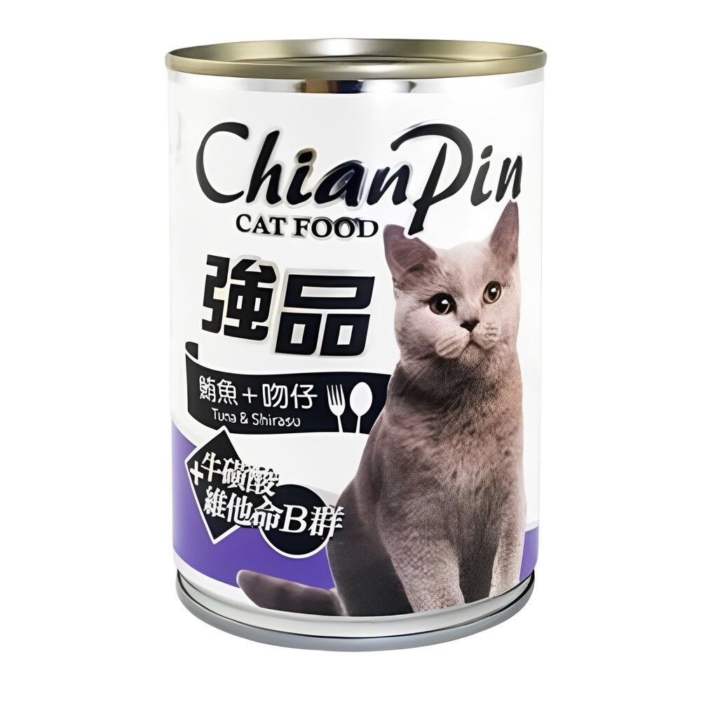 【旺生活】Chian Pin 強品 貓罐  400G 鮪魚貓罐 【24入組】 副食罐 貓濕糧 貓罐頭-規格圖5