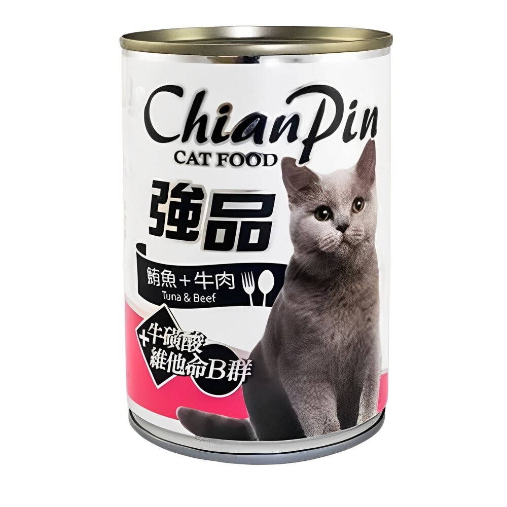 【旺生活】Chian Pin 強品 貓罐  400G 鮪魚貓罐 【24入組】 副食罐 貓濕糧 貓罐頭-規格圖5