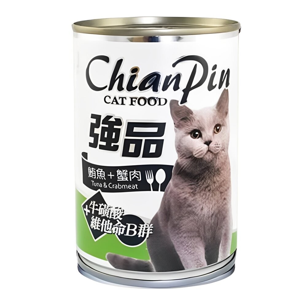 【旺生活】Chian Pin 強品 貓罐  400G 鮪魚貓罐 【24入組】 副食罐 貓濕糧 貓罐頭-規格圖5