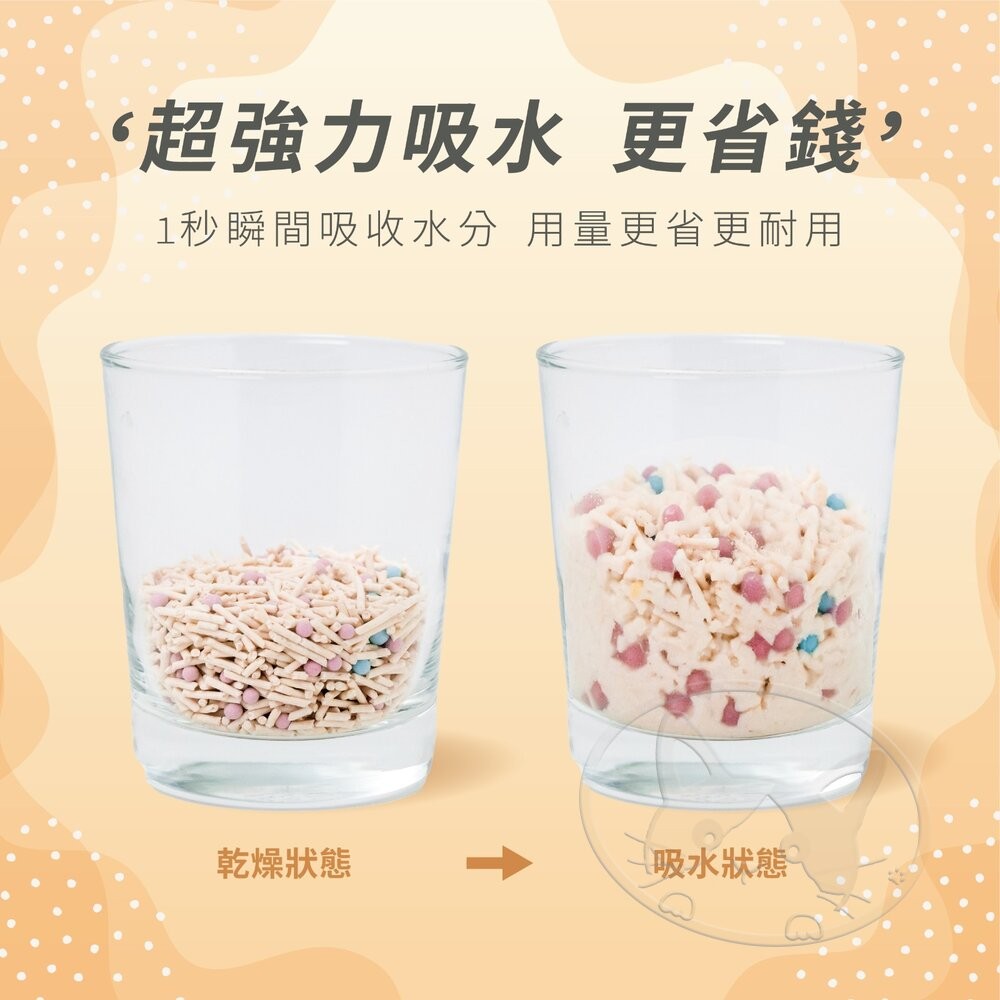 【旺生活】寵小到大 高吸水分子豆腐砂 7L 6包入 豆腐砂 貓砂 環保貓砂 高吸水分子  豆腐貓砂-細節圖11