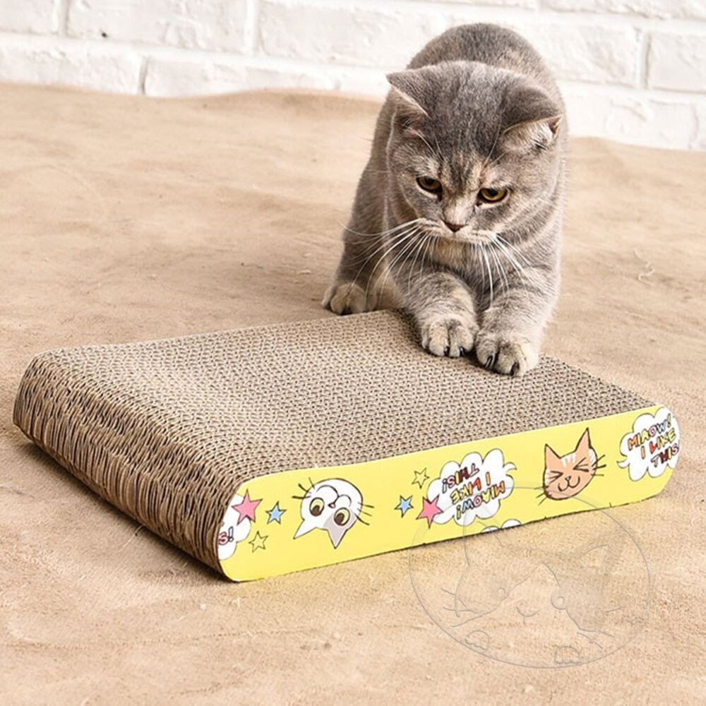 【旺生活】方塊型 瓦愣紙貓抓板 貓玩具 貓抓板 瓦楞紙 貓咪用品 磨爪器 磨爪板 貓用品-細節圖5