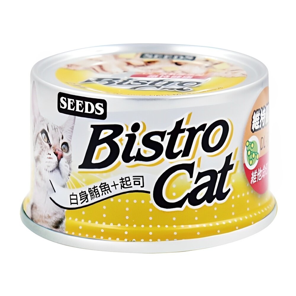 【旺生活】Bistro Cat特級銀貓健康餐罐 貓餐罐 副食罐 80G/24入 寵物罐頭 膠凍罐 鮪魚基底-規格圖7