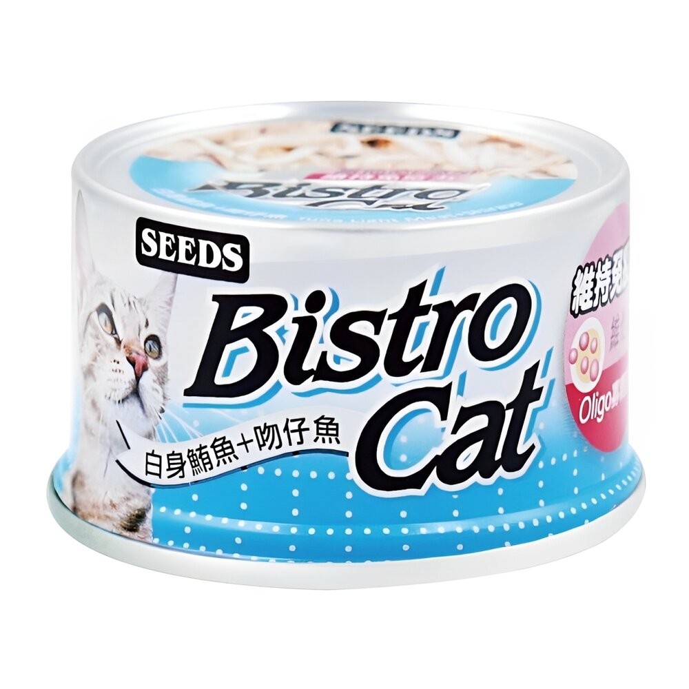 【旺生活】Bistro Cat特級銀貓健康餐罐 貓餐罐 副食罐 80G/24入 寵物罐頭 膠凍罐 鮪魚基底-規格圖7