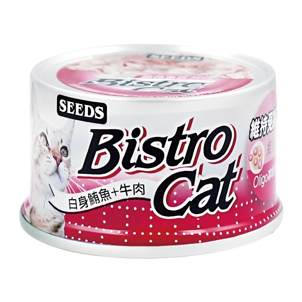 【旺生活】Bistro Cat特級銀貓健康餐罐 貓餐罐 副食罐 80G/24入 寵物罐頭 膠凍罐 鮪魚基底-規格圖7