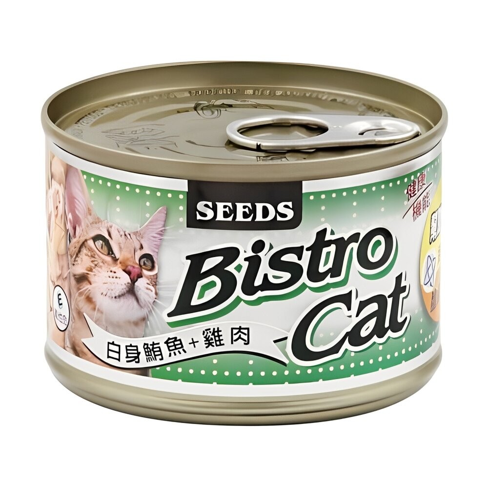 【旺生活】Bistro Cat特級銀貓健康餐罐 貓餐罐 副食罐 170G/24入 寵物罐頭 膠凍罐 鮪魚-規格圖7