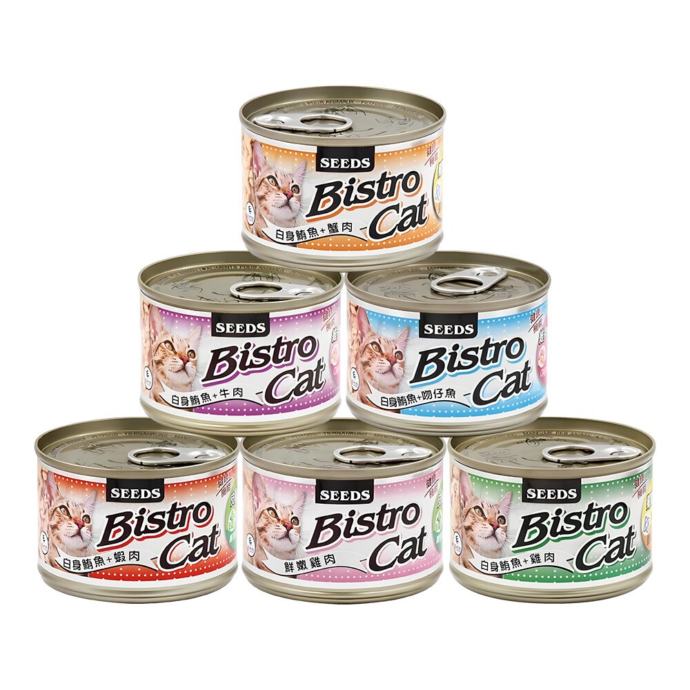【旺生活】Bistro Cat特級銀貓健康餐罐 貓餐罐 副食罐 170G/24入 寵物罐頭 膠凍罐 鮪魚-規格圖7