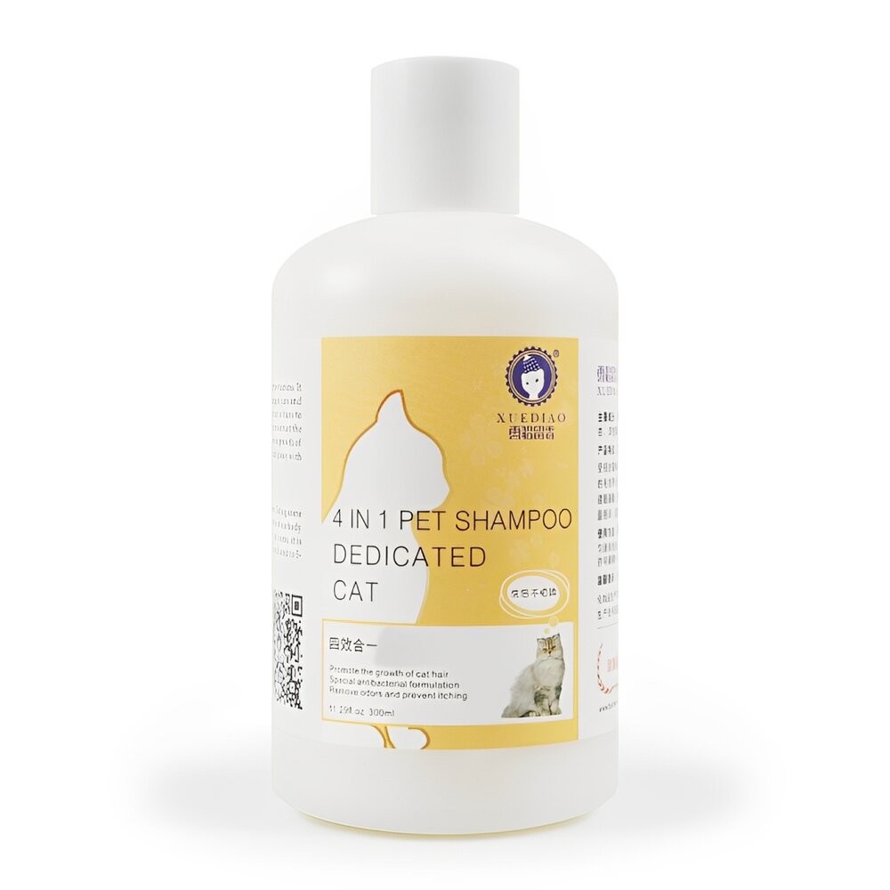 【旺生活】XUEDIAO 雪貂留香 貓多愛 洗毛精 貓用 500ml 植物精華 潔淨去汙-規格圖9