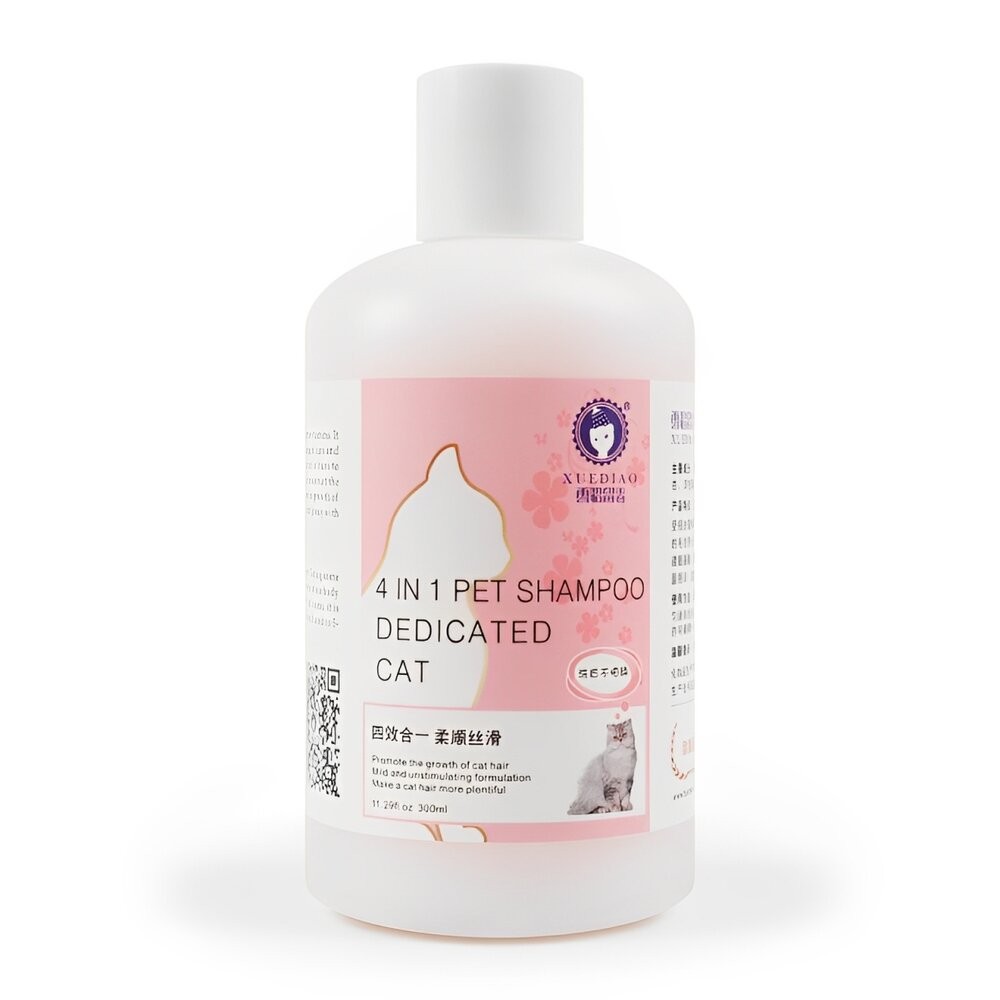 【旺生活】XUEDIAO 雪貂留香 貓多愛 洗毛精 貓用 500ml 植物精華 潔淨去汙-規格圖9