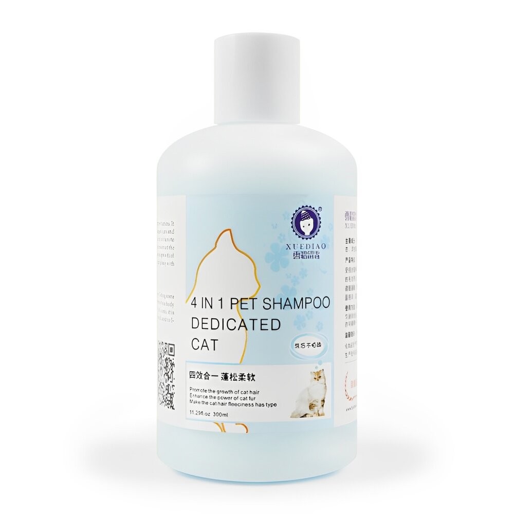 【旺生活】XUEDIAO 雪貂留香 貓多愛 洗毛精 貓用 500ml 植物精華 潔淨去汙-規格圖9