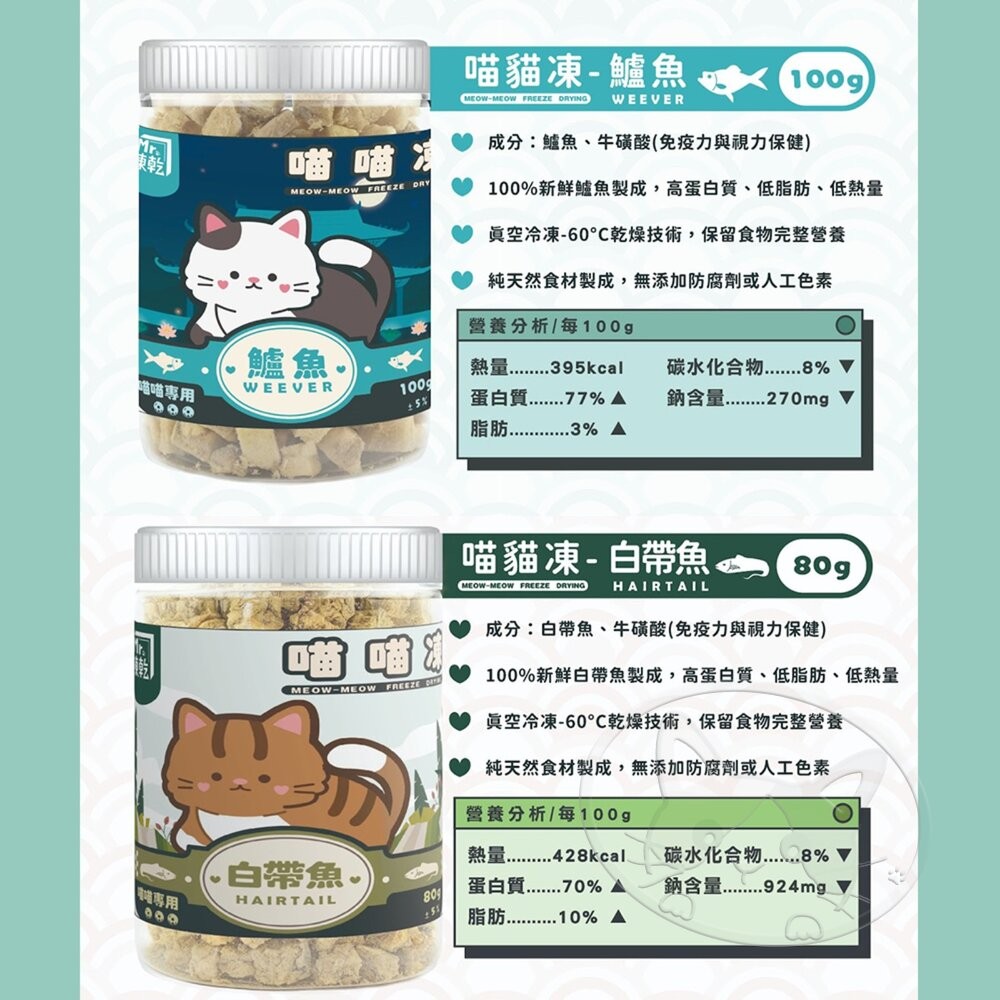 【旺生活】Mr凍乾喵喵凍 80-120g 貓凍乾 寵物凍乾 貓咪凍乾 貓咪凍乾零食 貓咪零食-細節圖7