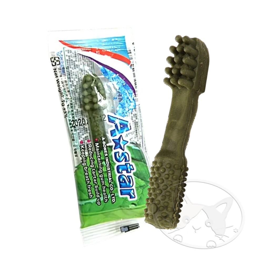 【旺生活】A Star 多效雙頭潔牙骨 9g/單支 狗潔牙 狗點心 狗零食 潔牙骨 狗潔牙骨 潔牙骨-細節圖2