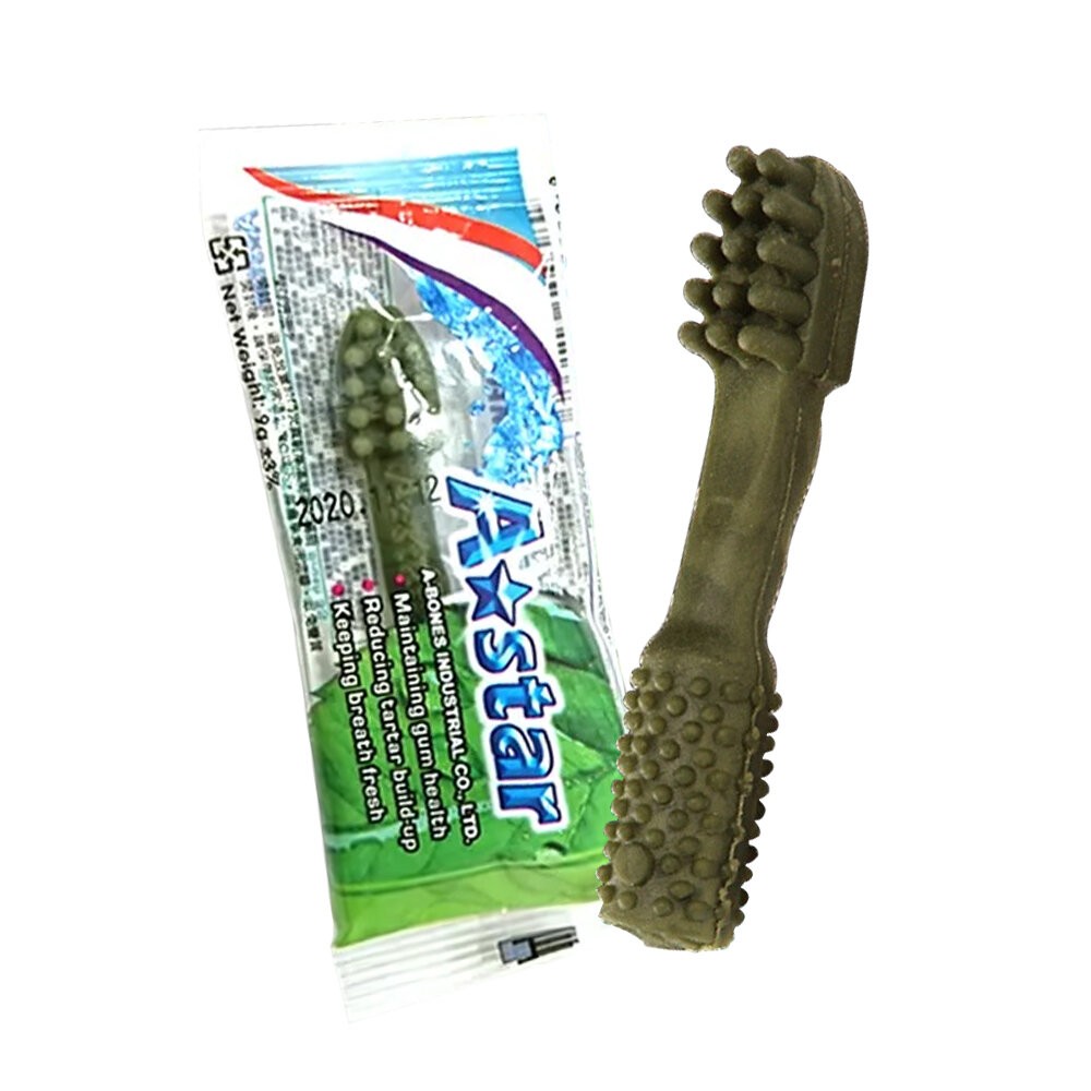 【旺生活】A Star 多效雙頭潔牙骨 9g/單支 狗潔牙 狗點心 狗零食 潔牙骨 狗潔牙骨 潔牙骨-規格圖7