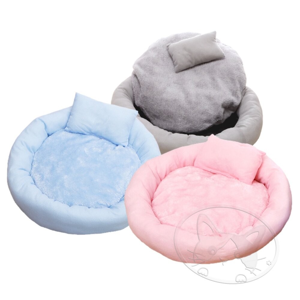 【旺生活】深睡舒眠蛋塔窩 可機洗 超柔軟好舒服 貓窩 狗窩 貓床 狗床 寵物床 寵物窩 貓咪窩墊-細節圖2