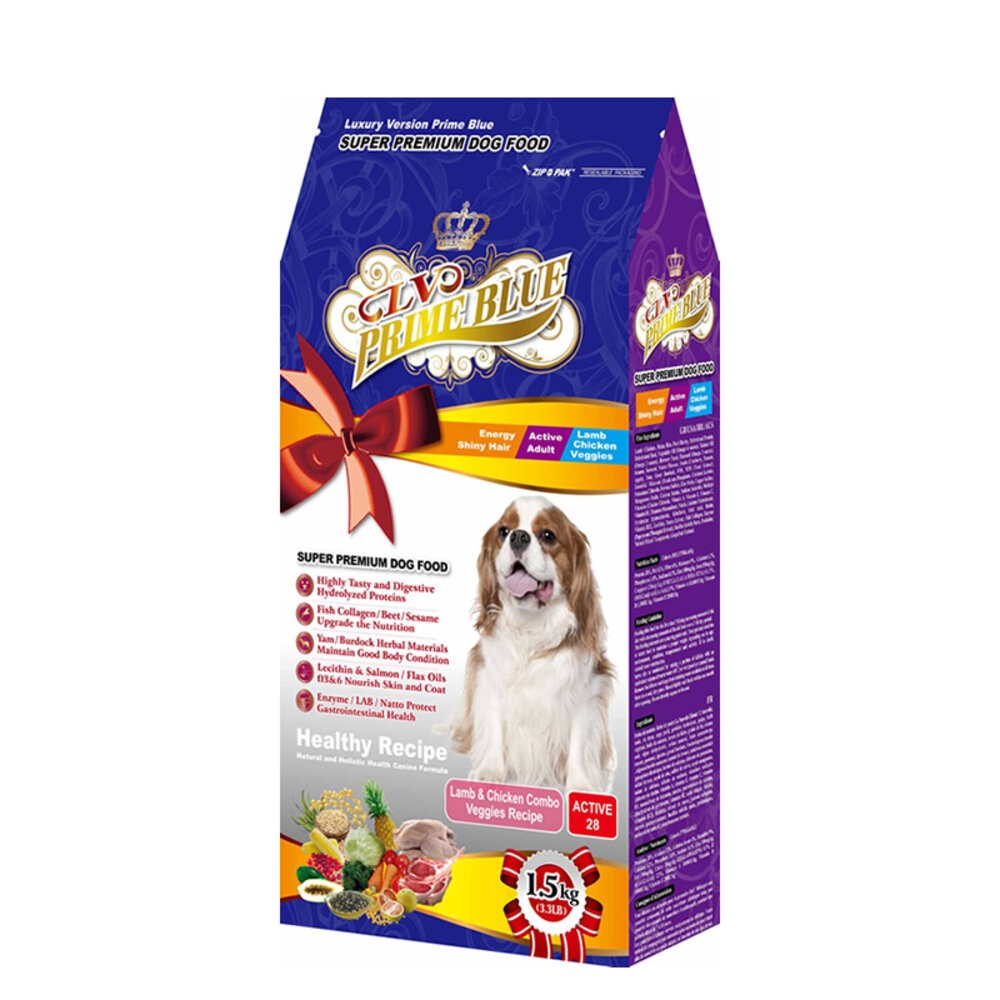 【旺生活】PrimeBlue LV 藍帶精選頂級狗糧 1.2KG-7.5KG 狗飼料 LV藍帶狗飼料-規格圖3