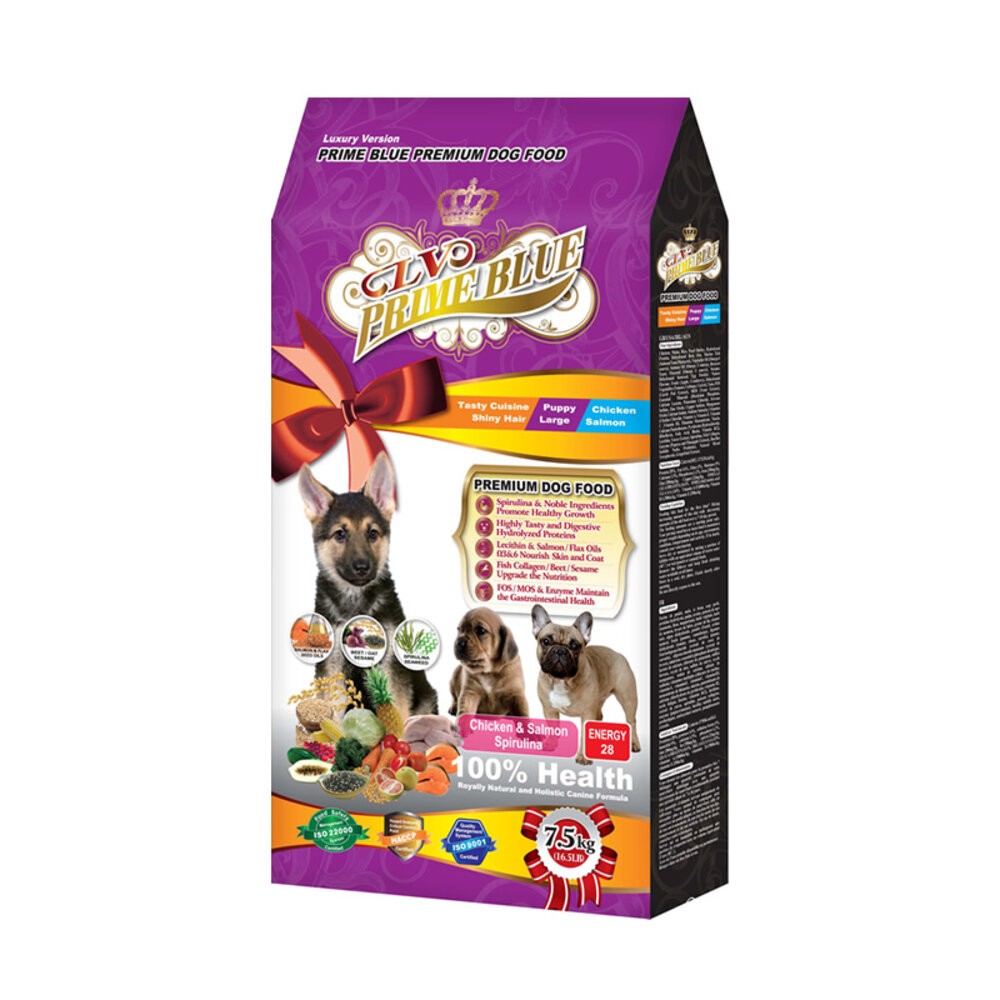 【旺生活】PrimeBlue LV 藍帶精選頂級狗糧 15KG-18KG 狗飼料 LV藍帶狗飼料-規格圖3