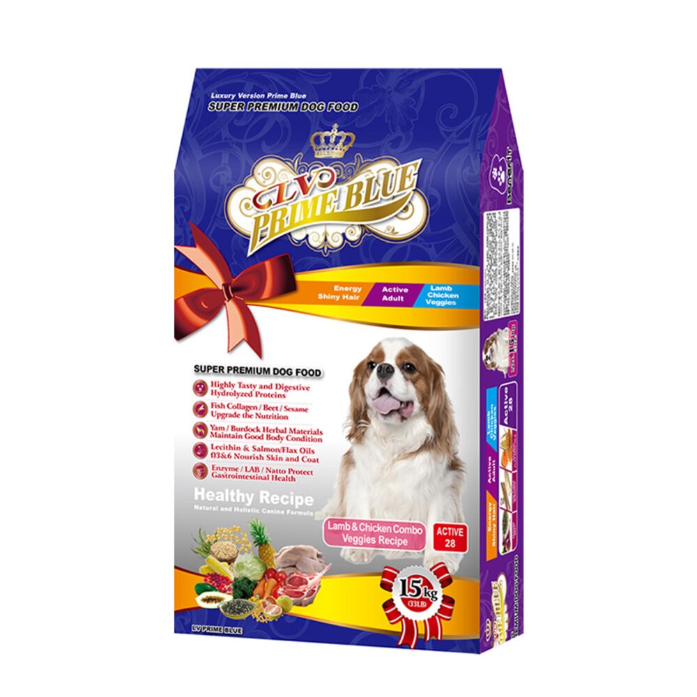 【旺生活】PrimeBlue LV 藍帶精選頂級狗糧 15KG-18KG 狗飼料 LV藍帶狗飼料-規格圖3