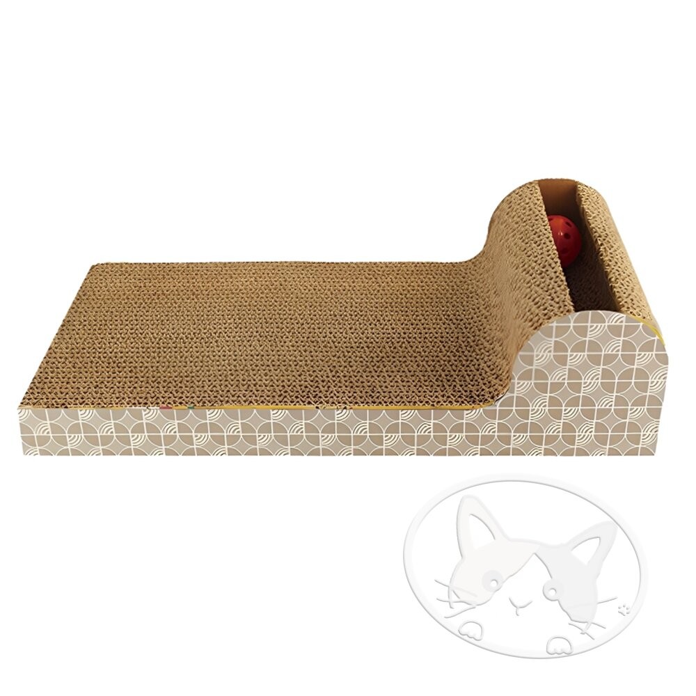 【旺生活】P型球檯滾球貓抓板  造型貓抓板 瓦楞紙貓抓板 貓磨爪 球檯貓抓板-細節圖2