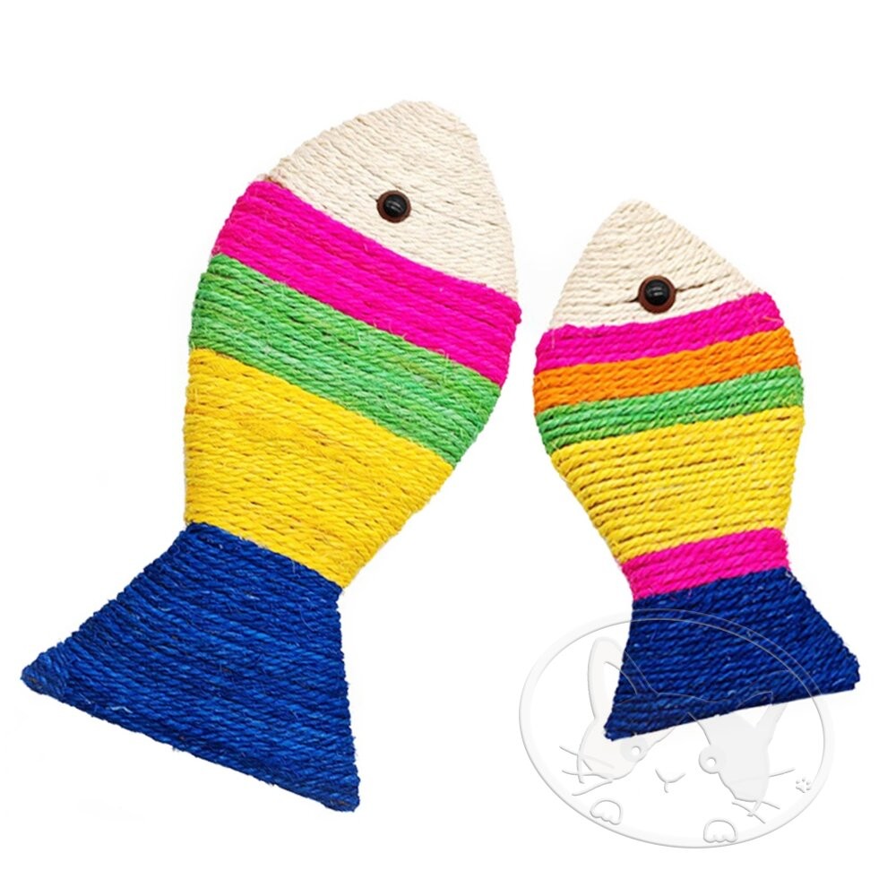 【旺生活】魚型劍麻貓抓板 造型貓抓板 劍麻 魚型貓抓板 貓磨爪-細節圖2