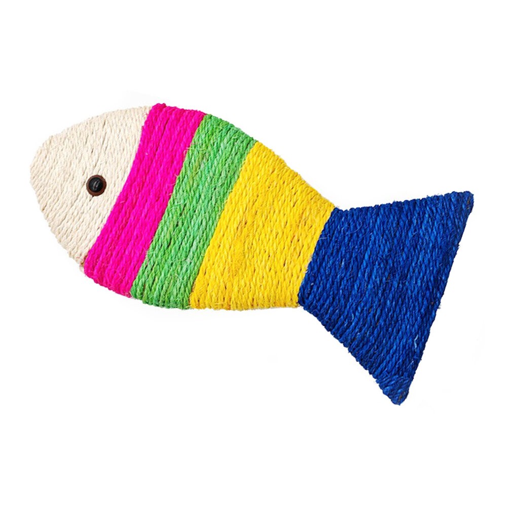 【旺生活】魚型劍麻貓抓板 造型貓抓板 劍麻 魚型貓抓板 貓磨爪-規格圖6