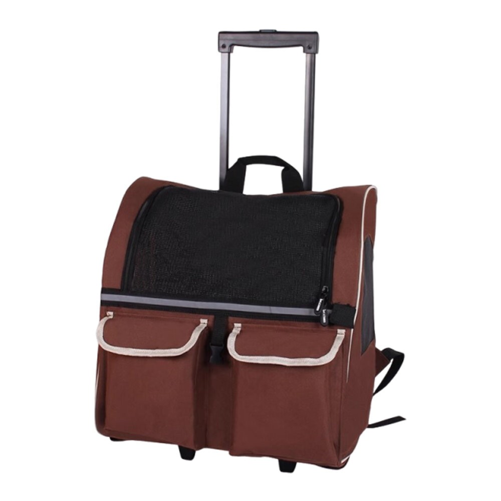 【旺生活】超大折疊拉桿包(可後背)  寵物外出包 拉桿背包 超大拉桿包 外出包-規格圖7